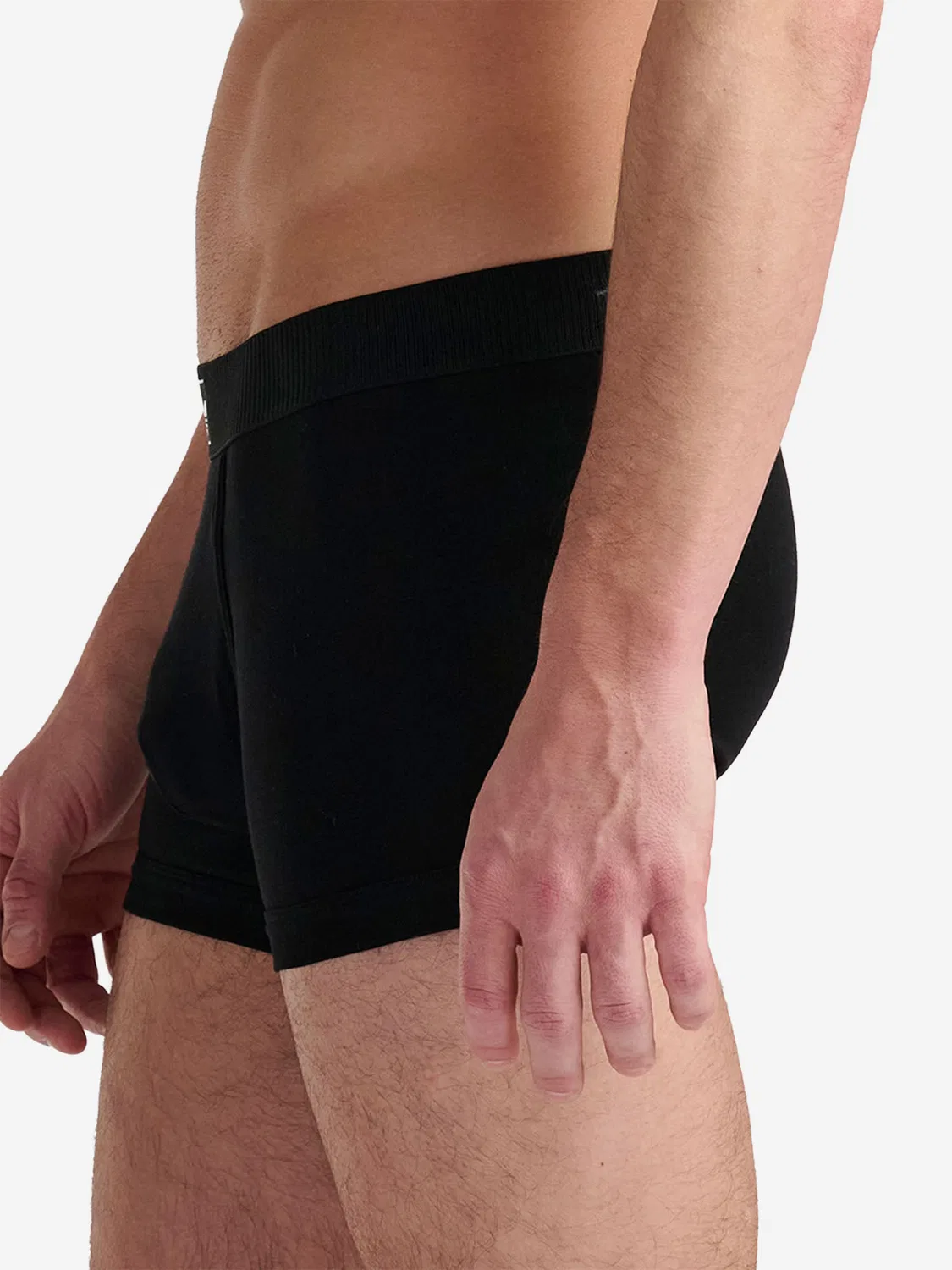 Боксерские шорты Adidas Originals Comfort Cotton Rib черного цвета — фото 3