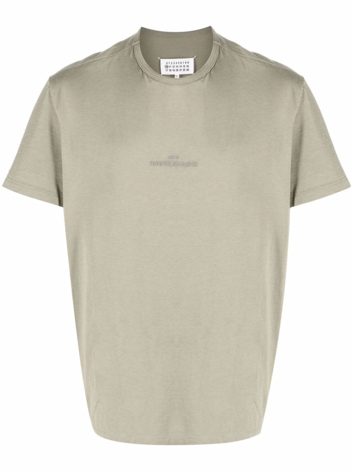 

Maison Margiela футболка из джерси с вышитым логотипом, зеленый