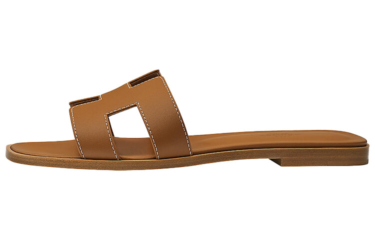 Сандалии HERMES Oran Sandals Brown Women's