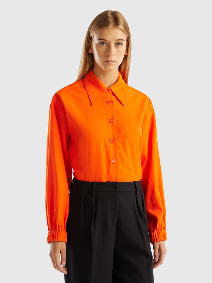 

Блузка Benetton, оранжевый