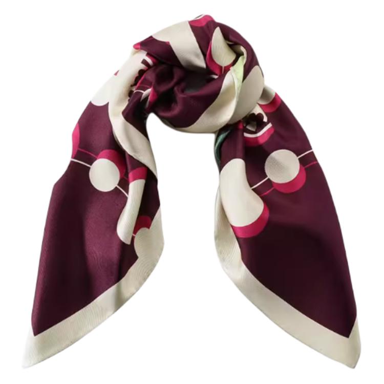 

TORY BURCH Шелковый платок для женщин, красный