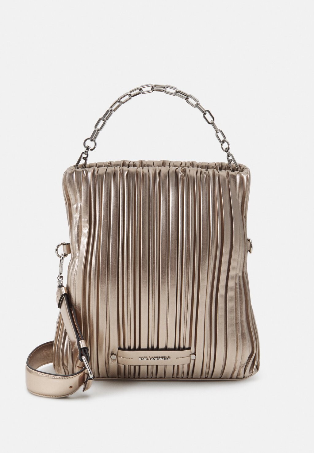 

Сумочка K/KUSHION FOLDED TOTE KARL LAGERFELD, золотого цвета