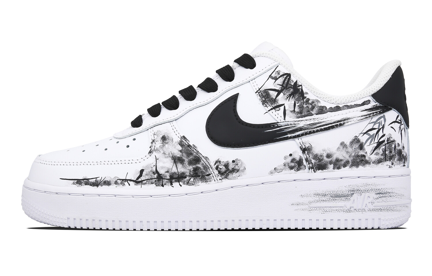 

Мужские кроссовки для скейтбординга Nike Air Force 1 Low, черный, белый и серый