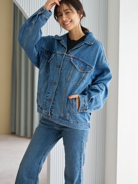 Женская куртка-тракер размера XL, размер Medium, цвет индиго, поношенная Levi's, Medium Indigo - Worn In — фото 3