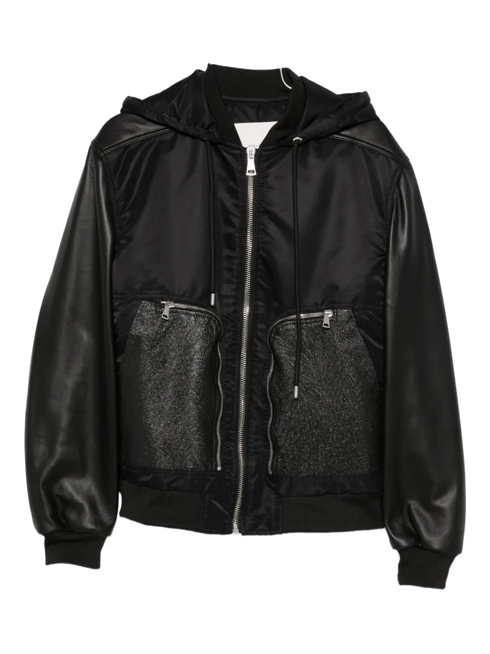 

Куртка с капюшоном и контрастными вставками Yes London, черный