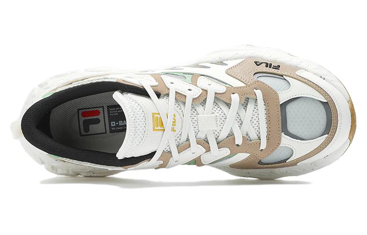 FILA Мужские бело-коричневые низкие массивные кроссовки Fern с амортизацией и износостойкой подошвой Снежный/Натуральный коричневый, цвет Snow/Natural Brown — фото 3
