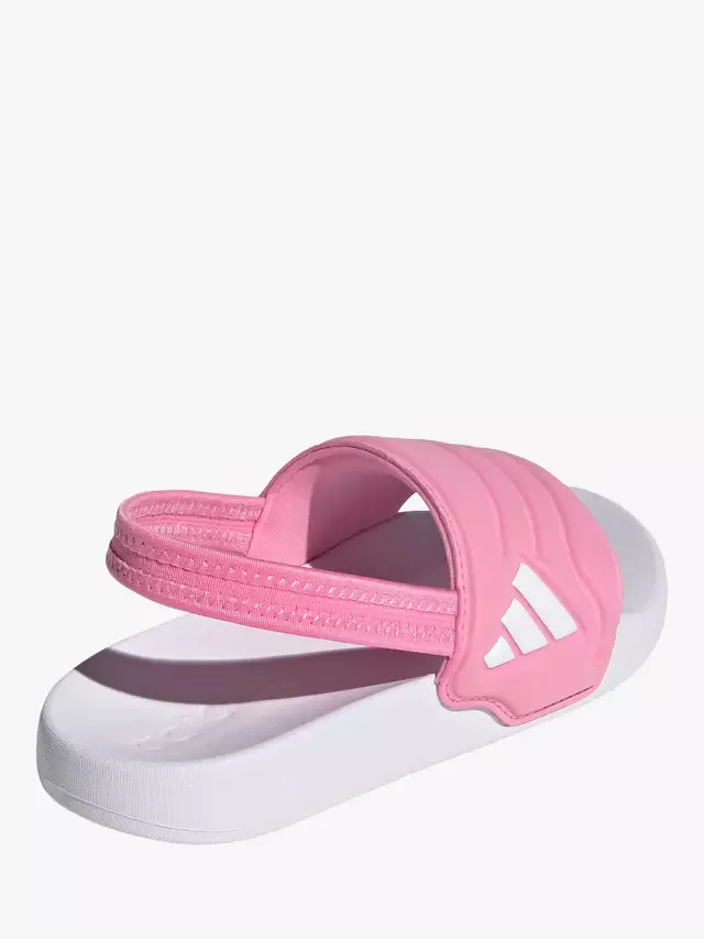 Детские сандалии-шлепанцы Adilette Estrap 20, розово-белые adidas — фото 3