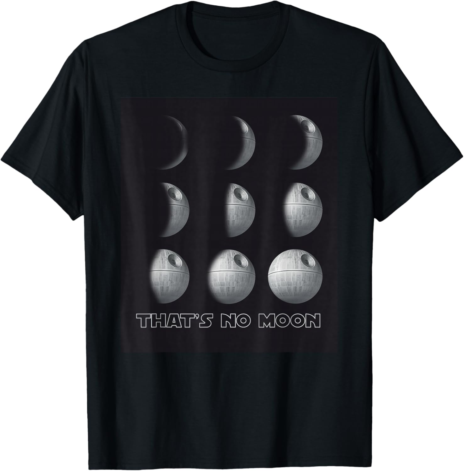 

Футболка Star Wars Death Star Moon Phases, черная