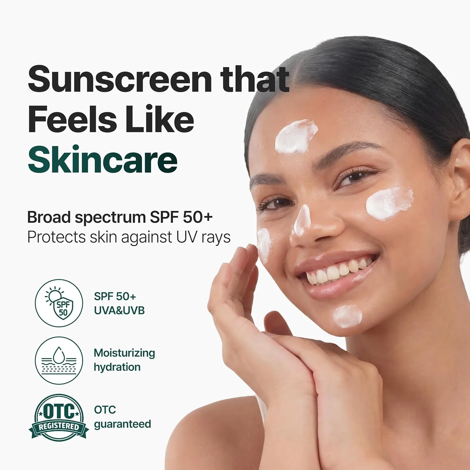 Солнцезащитный крем для лица с пантенолом P.CALM Water Barrier Sunscreen SPF50+ PA++++ 50 мл — фото 3