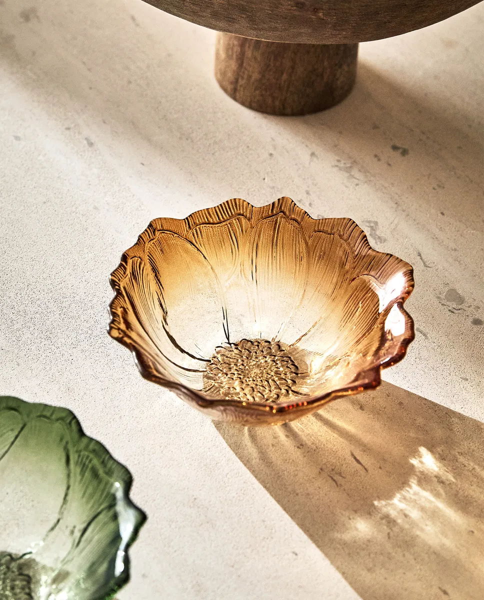 

Стеклянная чаша для цветов Zara Home, желтый