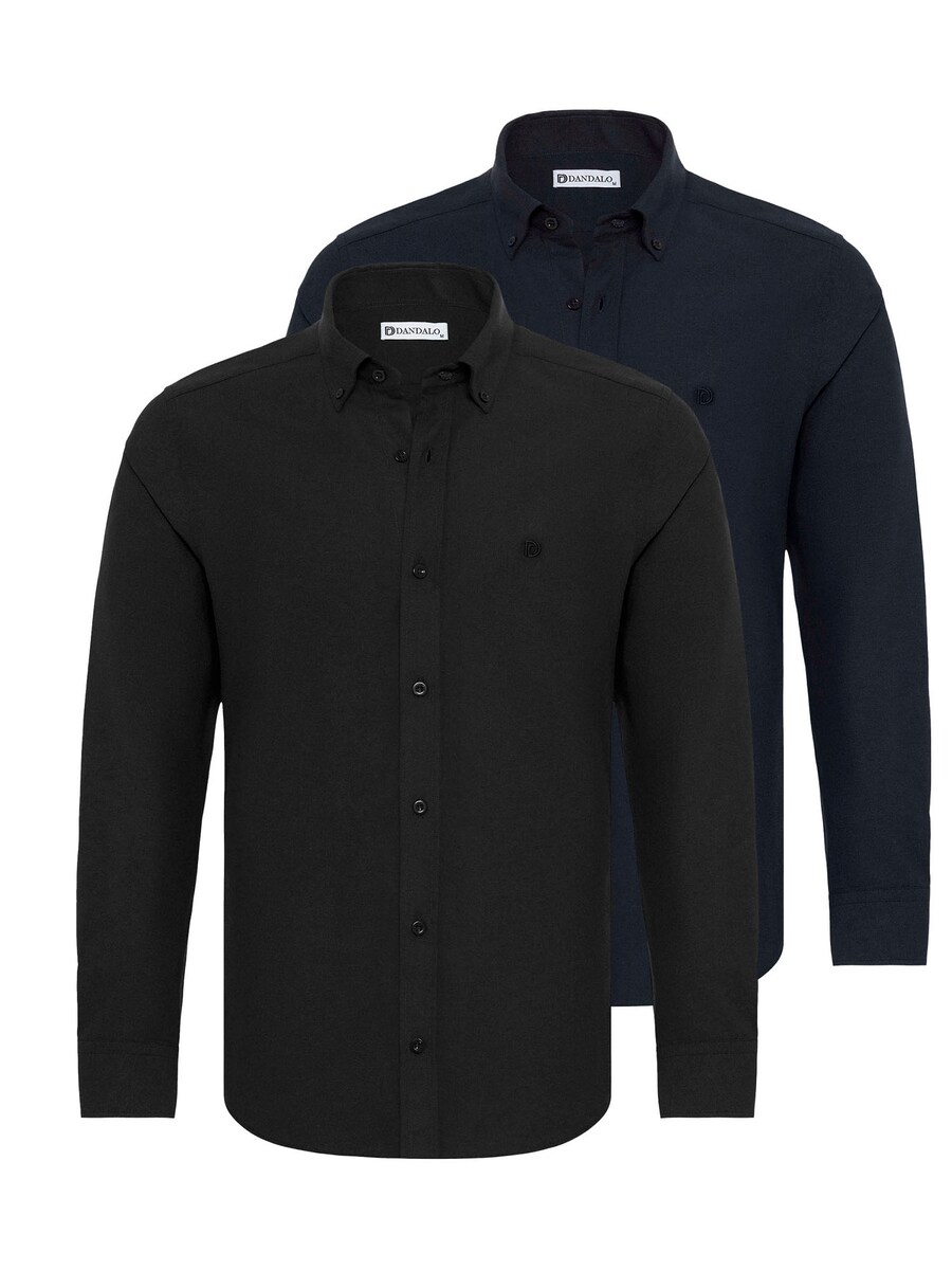 

Повседневная рубашка Dandalo Regular fit Button Up Shirt, черный