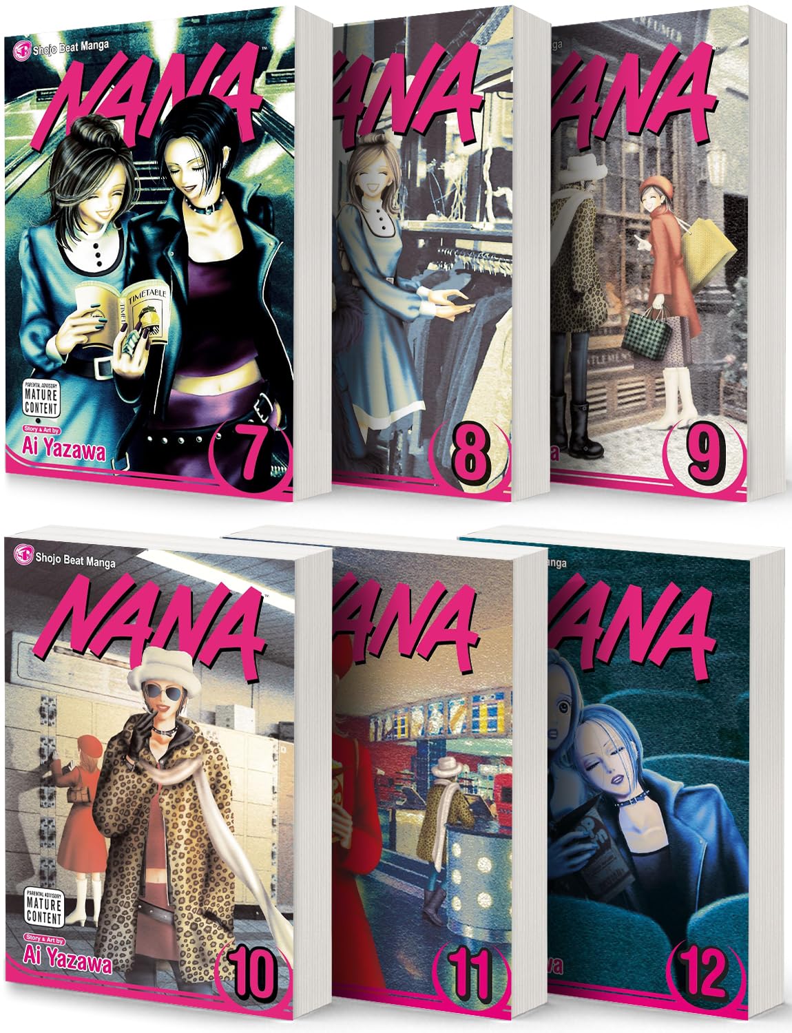 

Nana, Vol. 7-12, Collection 6 Books Set, by Ai Yazawa (Viz Media)