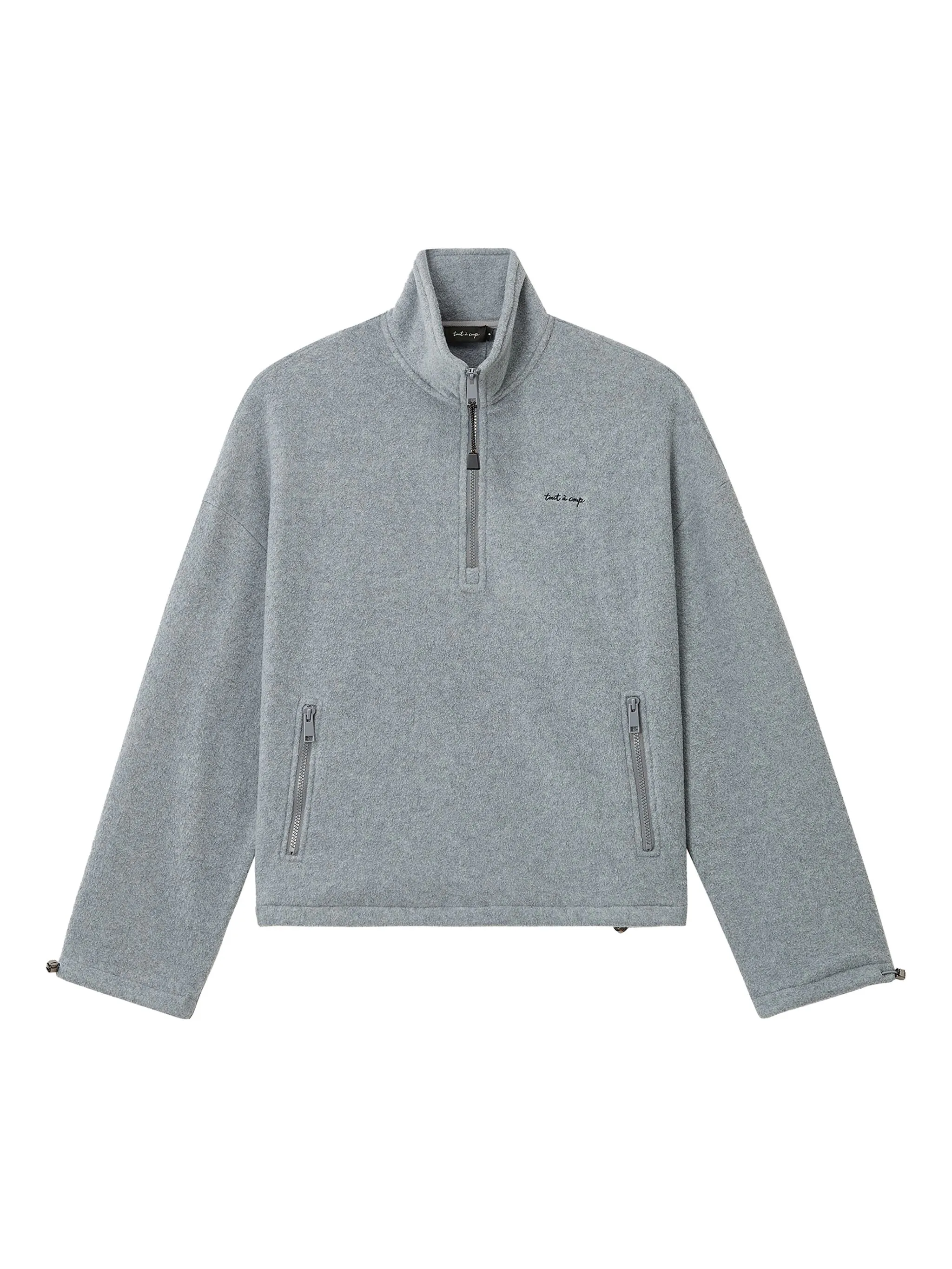 

Толстовка с воротником на молнии Tout A Coup, серый