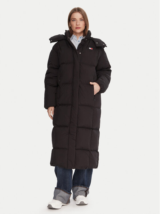 

Пуховик relaxed fit Alaska DW0DW21977 Tommy Jeans, черный