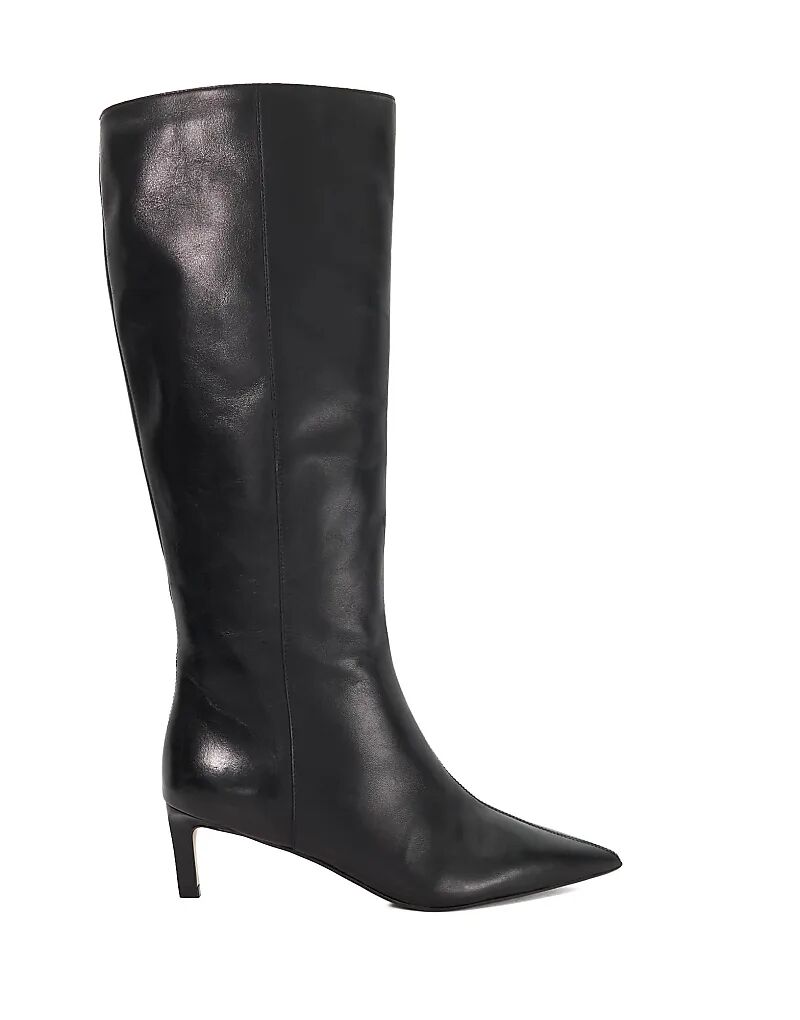 Сапоги Dune London Wide Fit WF Smooth до колена, черные