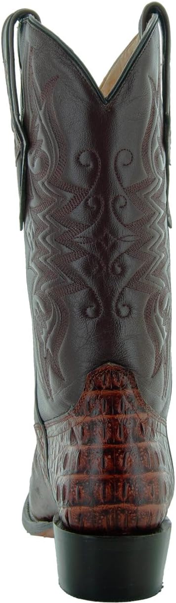 Мужские ковбойские сапоги Soto Boots с принтом на хвосте аллигатора, экзотический принт, западные сапоги для мужчин H7006 — фото 4
