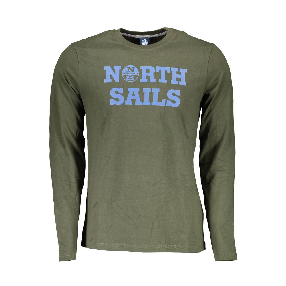 

Зеленая хлопковая мужская футболка North Sails