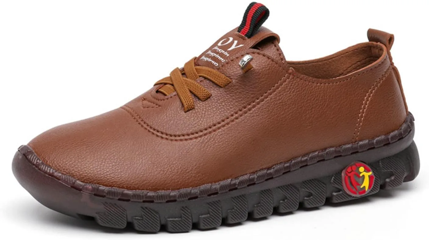 

Женские лоферы и слипоны DAGY, ортопедическая обувь Orthofit для женщин, кожаные туфли ручной работы, с круглым носком, противоскользящие, дышащие, обувь для мам, коричневый