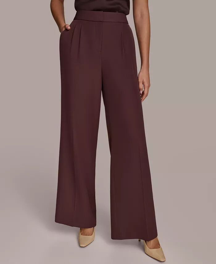

Женские брюки широкого кроя Donna Karan New York, фиолетовый