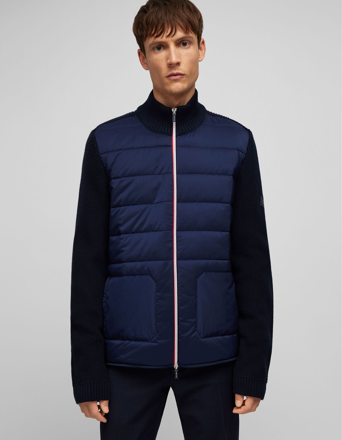 

Пуловер HECHTER PARIS Rippstrick Jacke, цвет midnight blue