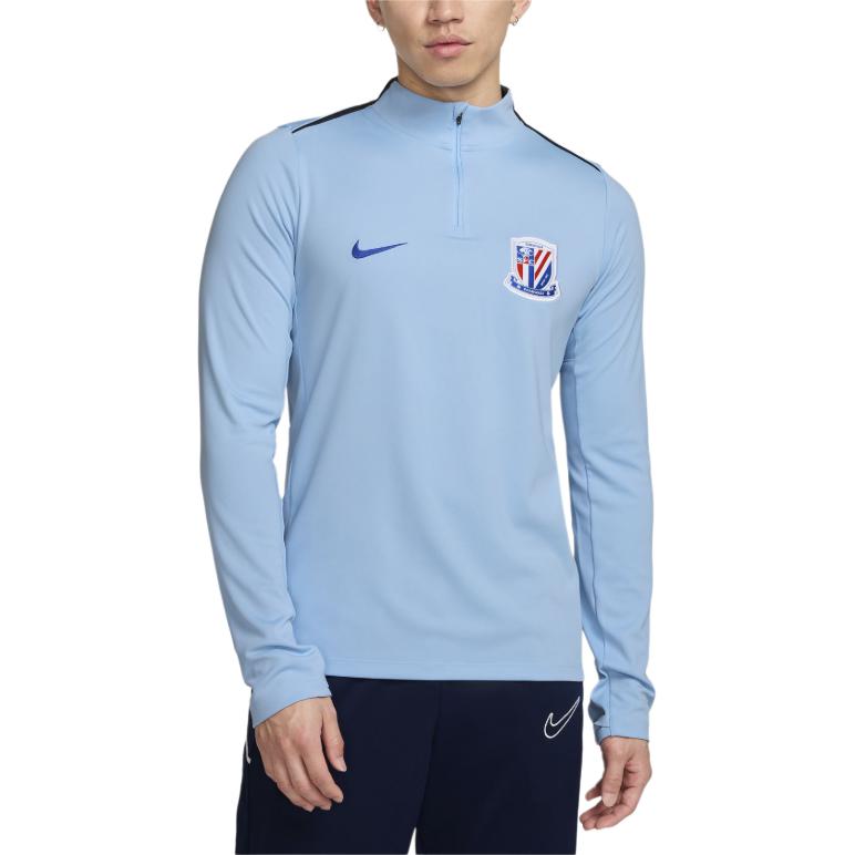 Nike Футболка Dri Fit мужская Soul Blue/Coal Black/Campus Royal Blue — фото 4