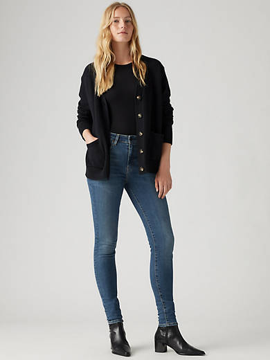 

721 Узкие женские джинсы с высокой посадкой Levi's, цвет Blue Wave - Dark Wash