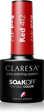 

Гибридный лак для ногтей Claresa SoakOff UV/LED Color Take Me To The River, Red 412 5 g
