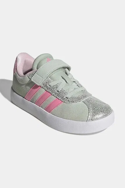 Кроссовки детские VL COURT 3.0 Adidas, бирюзовый — фото 2