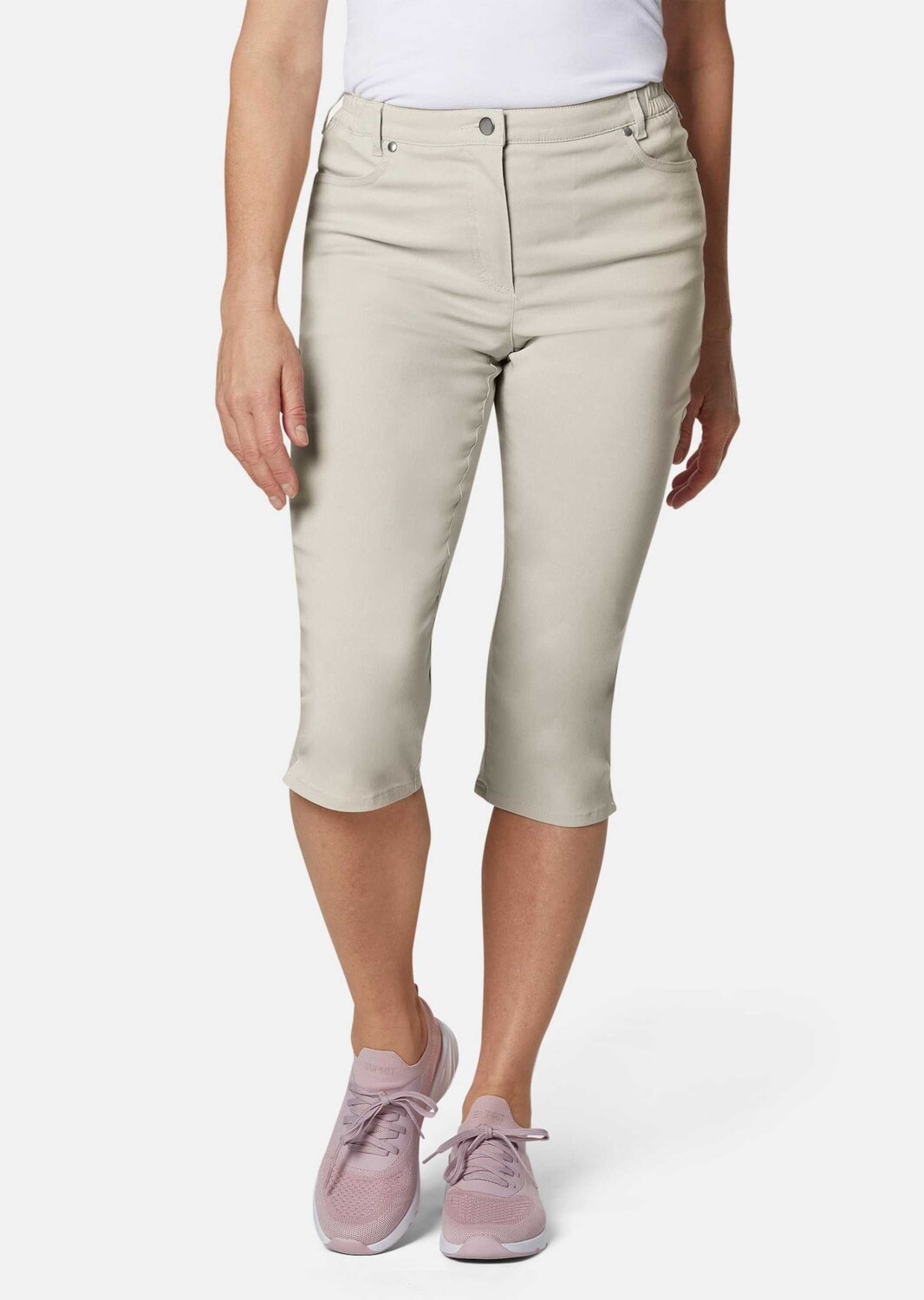 

Брюки GOLDNER Capri Super Stretch Hose Carla, цвет kitt