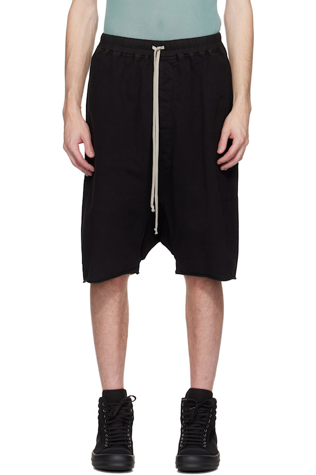 

Шорты Hollywood с кулиской и карманами-кенгуру Rick Owens Drkshdw, черный