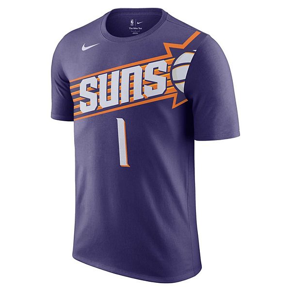 Футболка мужская devin booker purple phoenix suns icon 2022/23 с именем и номером Nike — фото 3