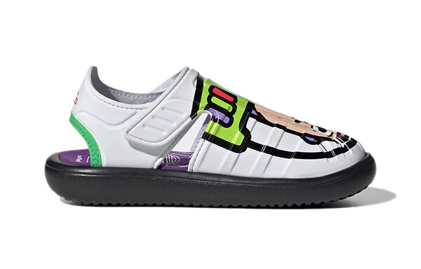 Сандалии (PS) adidas Water Sandals x Disney 'White Black Green', белый — фото 2