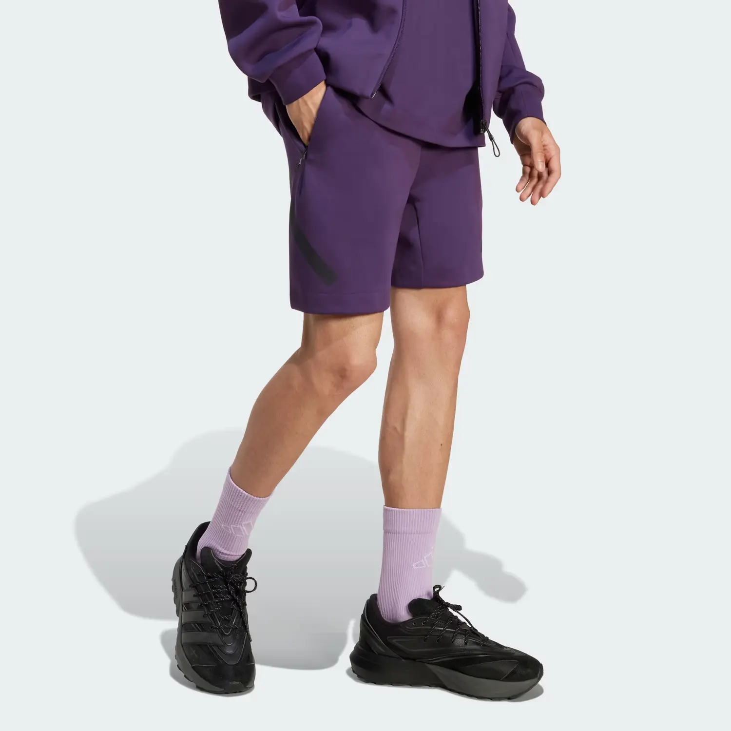 Спортивные шорты FW25, повседневные, мужские Adidas, aurora plum — фото 4