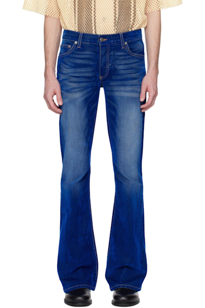 

Синие джинсы Jimmy Stretch Suede Flare COÛT DE LA LIBERTÉ