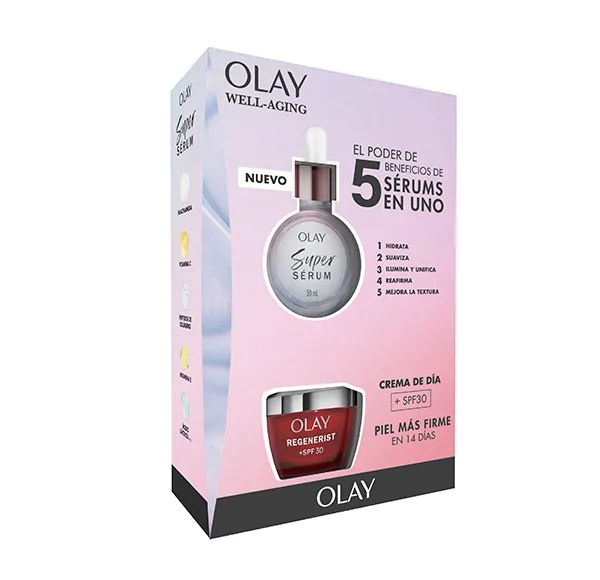 

Супер сыворотка+Регенерист Spf30 Pack Olay Crema Regeneris SPF30 y Super Serum Olay, 1 UD