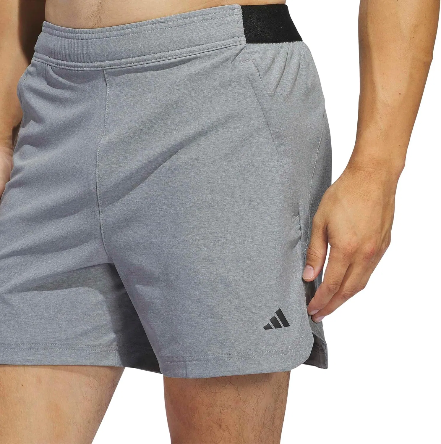 Шорты для тренировок adidas, серые/белые — фото 4