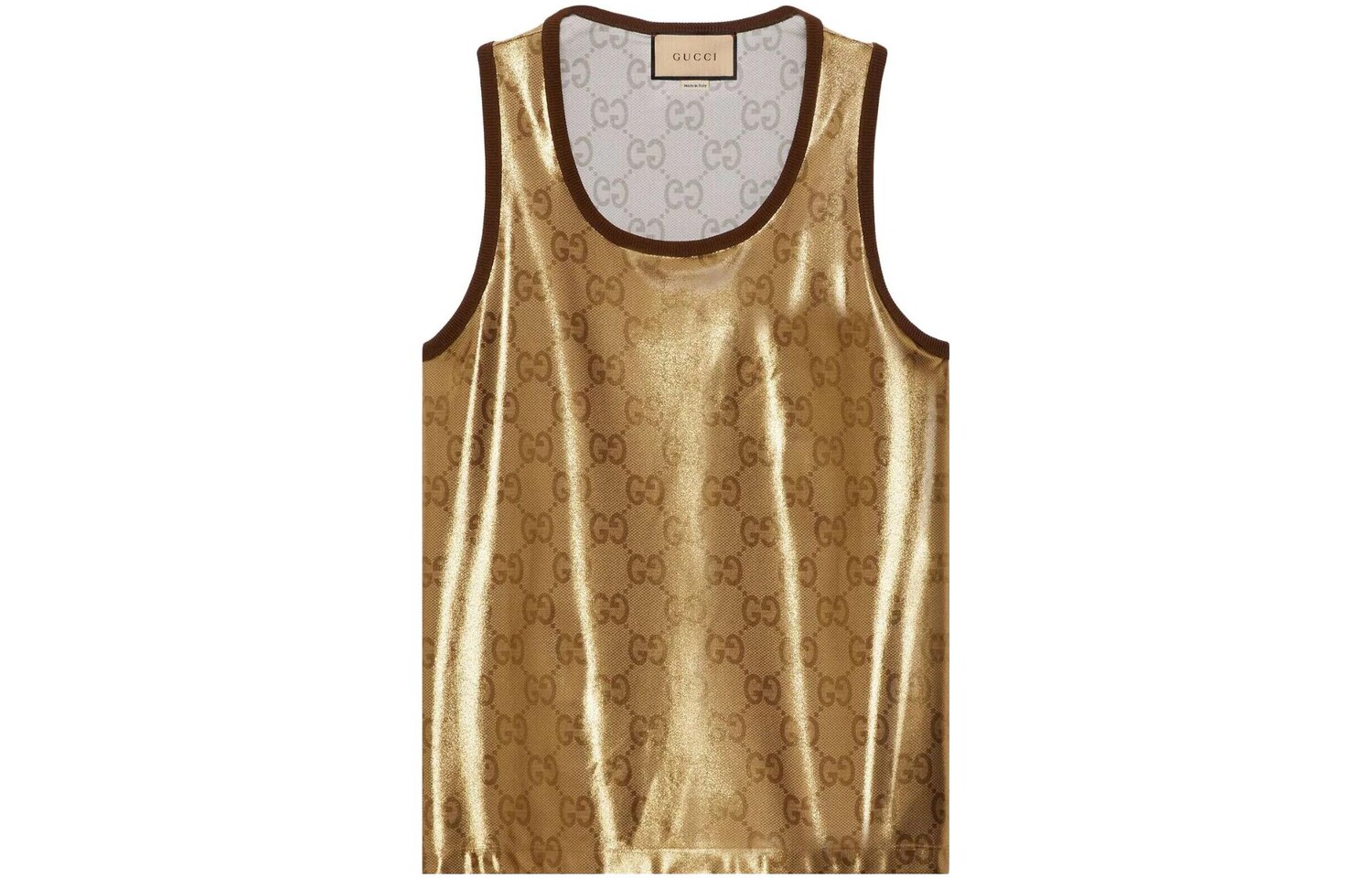 Майка мужская золотой Gucci, цвет Gold