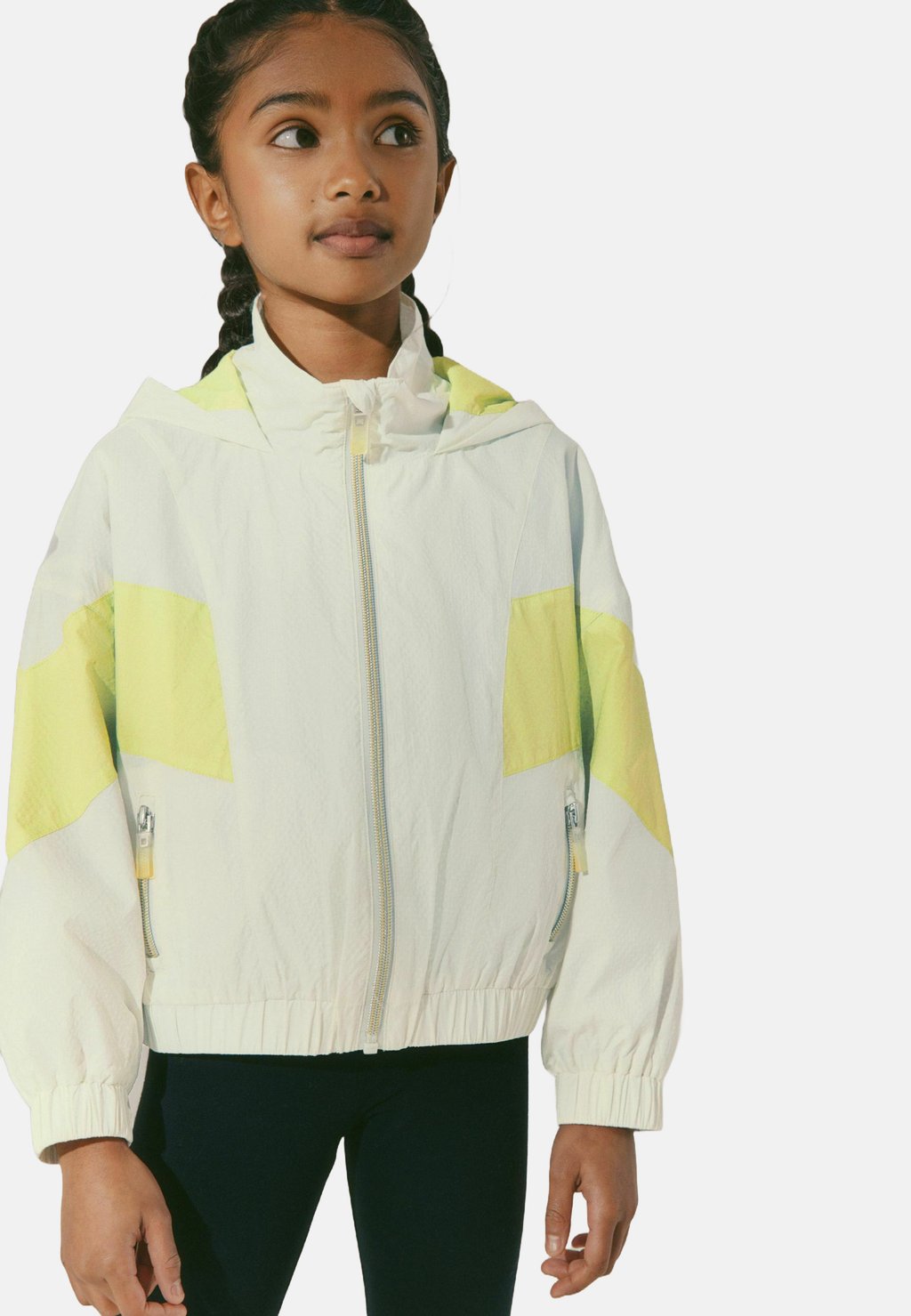 

Дождевик SHOWER RESISTANT CROP COLOURBLOCK CAGOULE Next, желтый