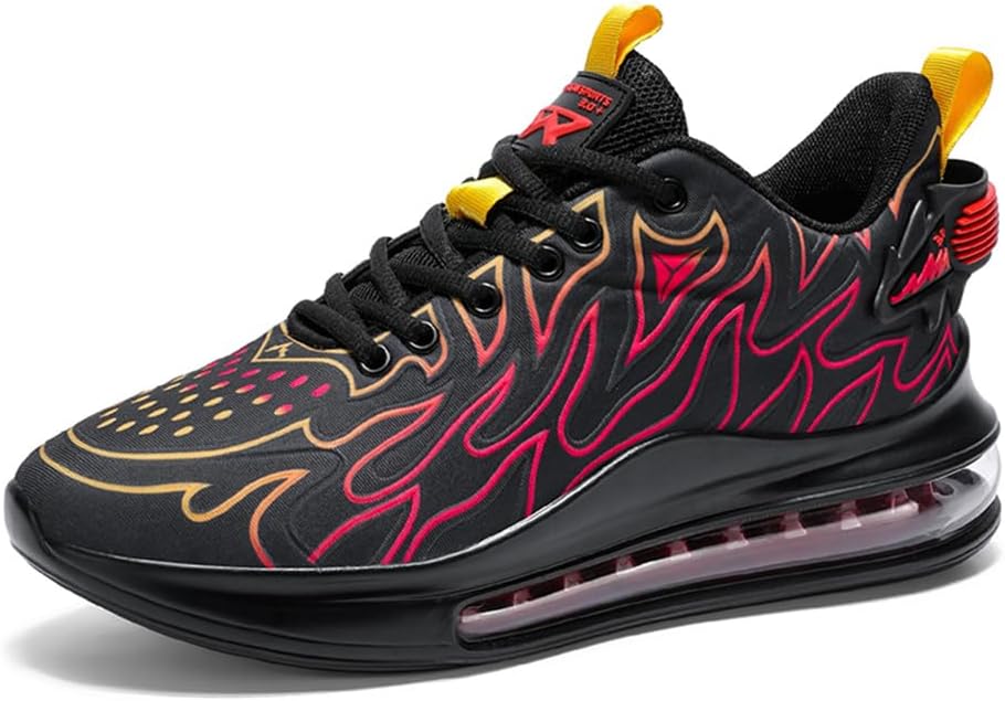 

Кроссовки Mashangfu Men для работы, баскетбола, прогулок, бега и повседневной носки, черный/красный