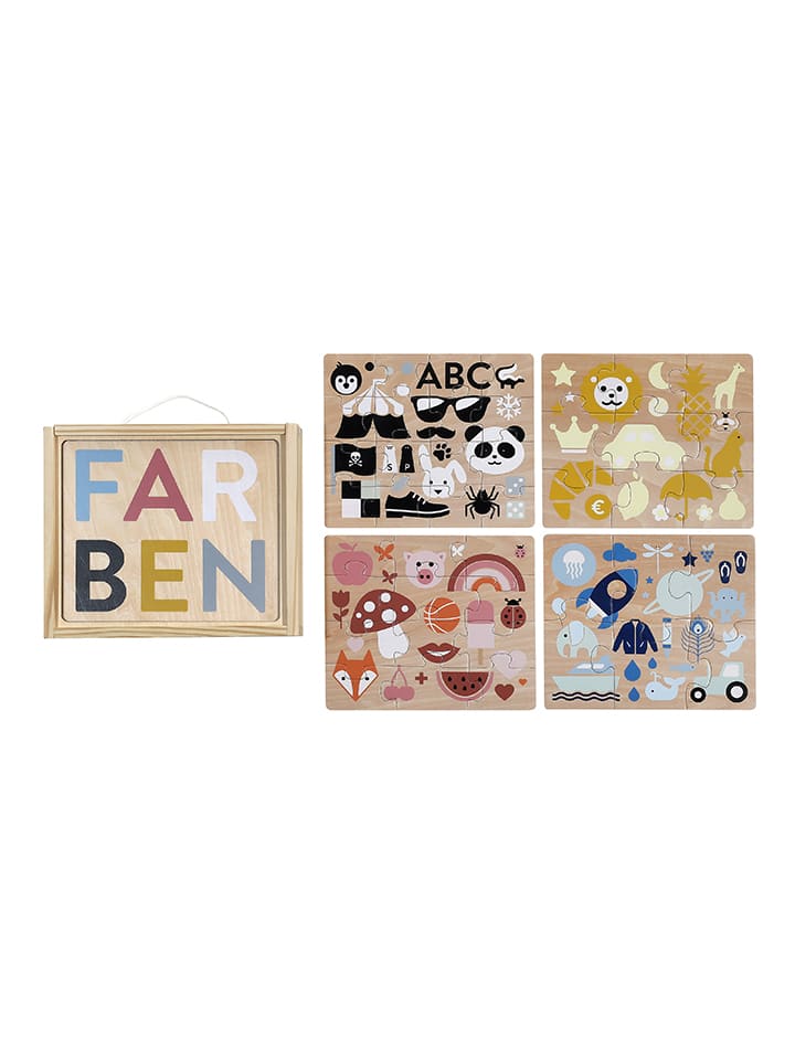 

Набор-пазл «Цвета» - для детей от 3 лет и старше - 4 x 16 деталей