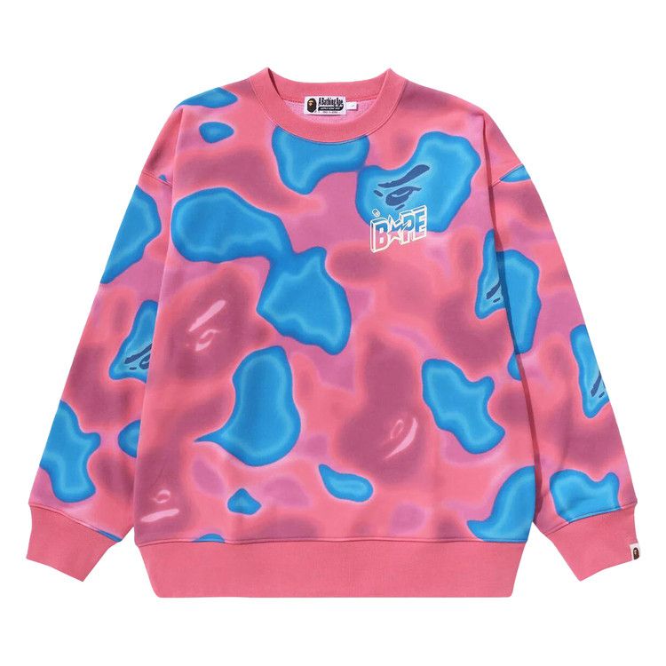 

Свитер BAPE Liquid Camo Sta Relaxed Fit Crewneck Sweat, Pink
