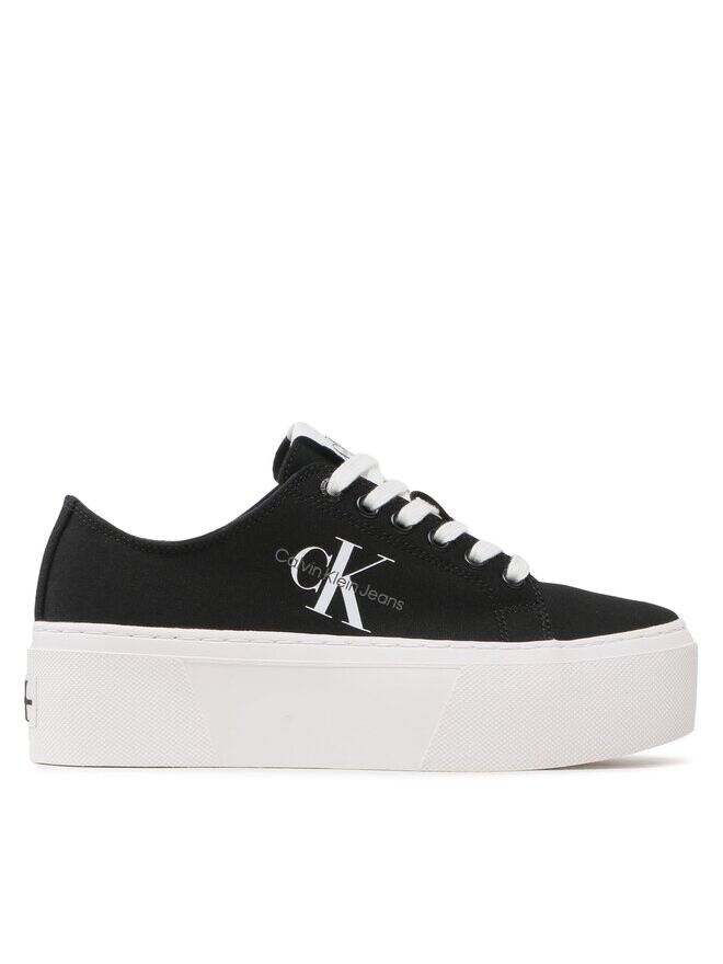 

Тканевые кроссовки Flatform+ Cupsole Low Txt Calvin Klein, черный