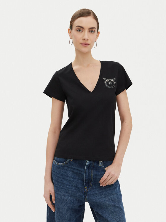 

Футболка обычного кроя 100372 A24E Pinko, черный
