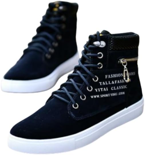 

Мужские замшевые ботинки, мужские кроссовки для скейтборда- удобная резиновая подошва и шнуровка, для разных сезонов и случаев Hhhchpm, темно-синий