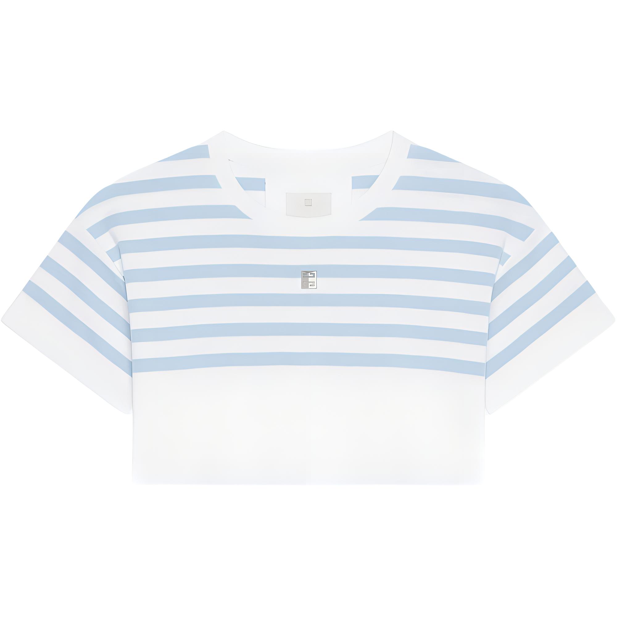 

Футболка кроп с логотипом Givenchy, белая