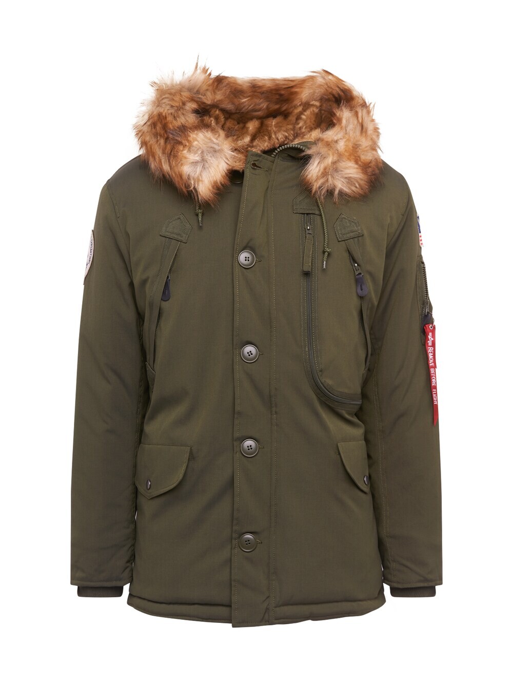 

Зимняя парка Alpha Industries Polar, оливковое, Зеленый, Зимняя парка Alpha Industries Polar, оливковое