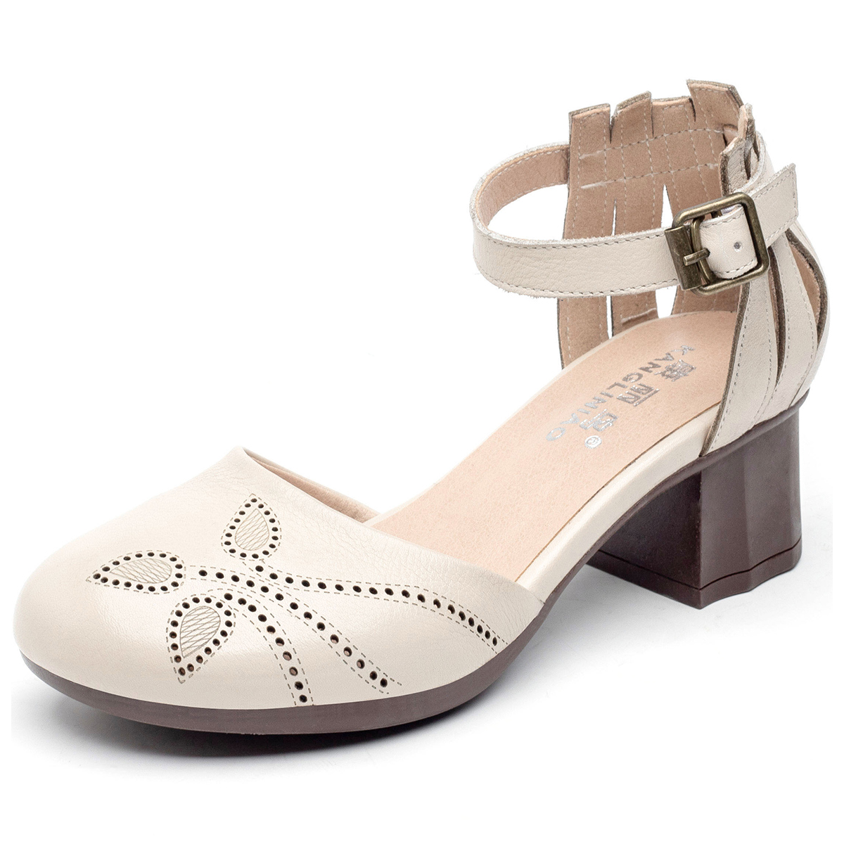 Conley Bird Chunky Heel High Heels 5cm Женские, Экрю — фото 3