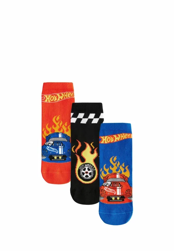 Носки 3 пары Next, regular fit, red black blue hot wheels