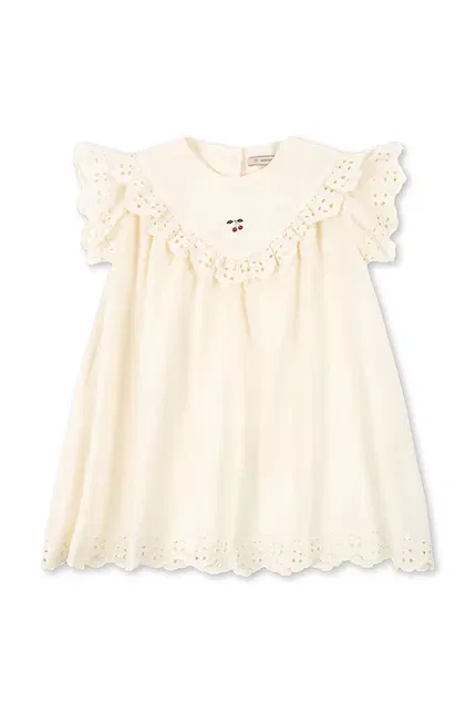 Платье с вышивкой Posey Dress Konges Sløjd, бежевый