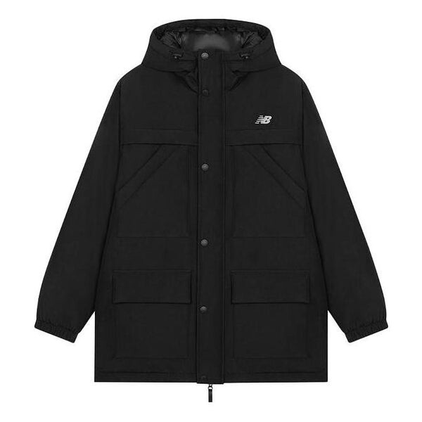 

Куртка спортивные длинные пуховики New Balance, черный
